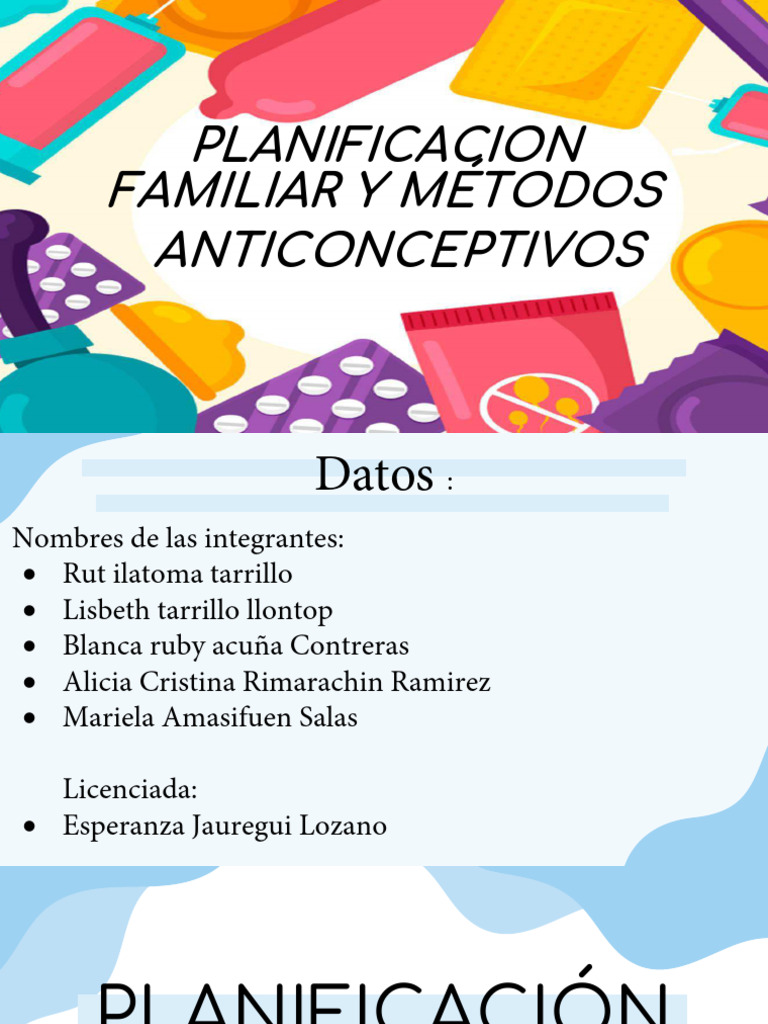 Planificacion Familiar | PDF | Control de la natalidad | Reproducción ...