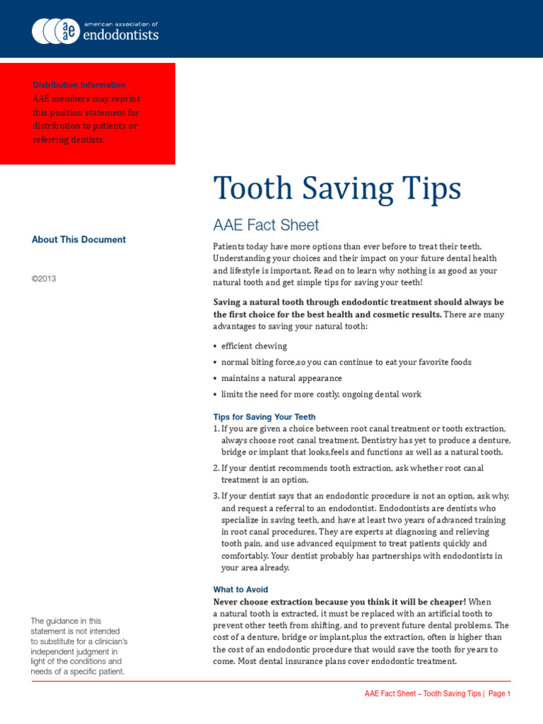 Essential Tips for Saving Your Teeth | PDF | Dentistry | Dentist