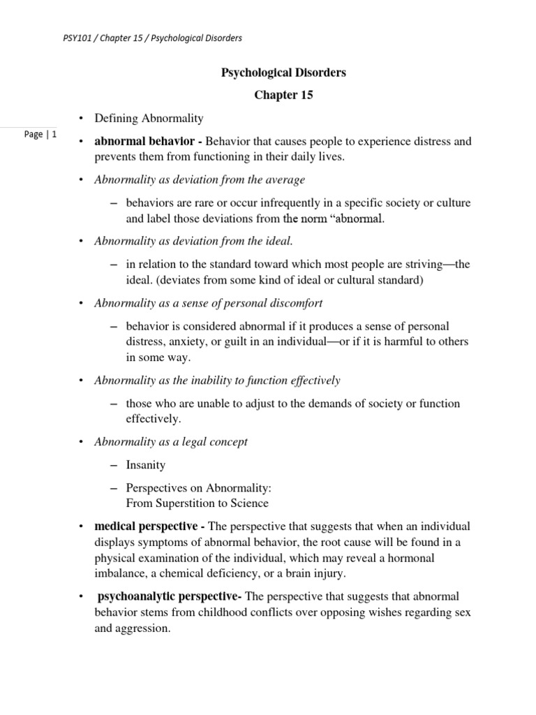 Psy 101 nsu sfd chapter 15 pdf diagnostic and statistical manual of