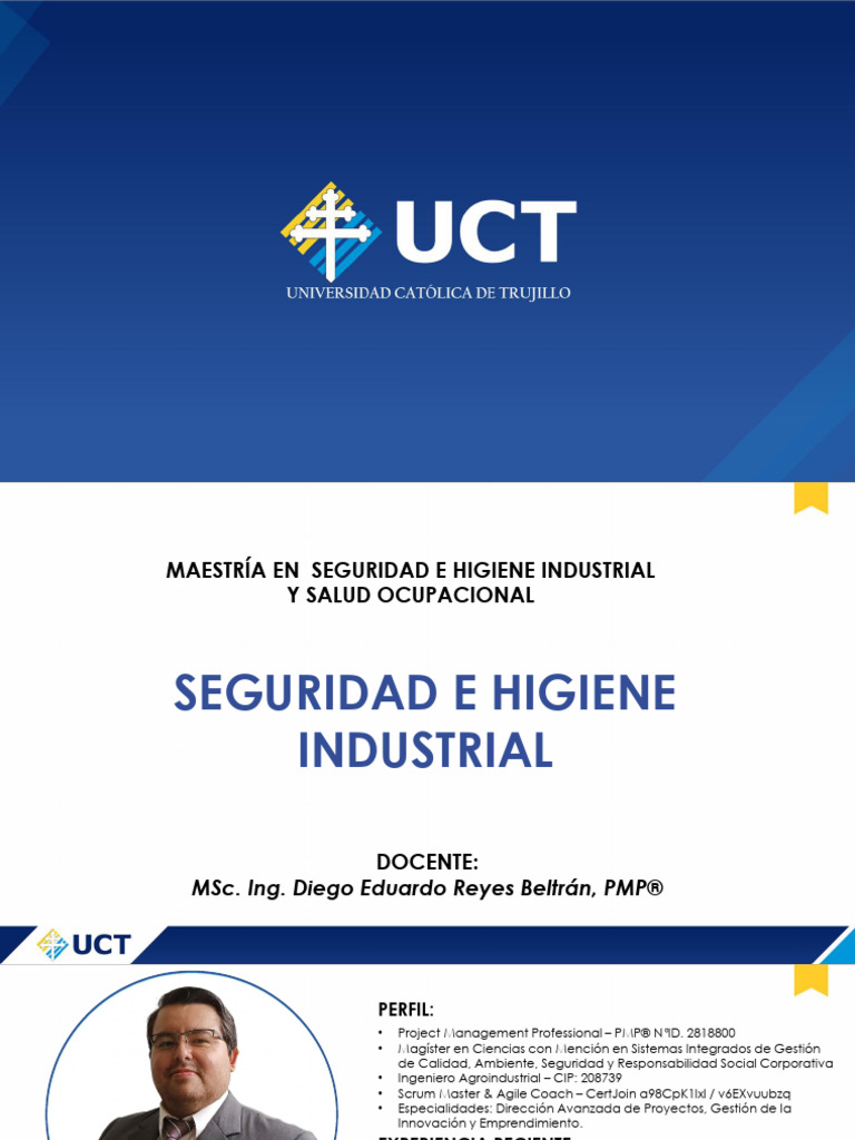 Sesión 1 Introducción A La Seguridad E Higiene Industrial Pdf
