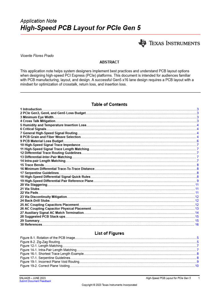 high Speed PCB layout for PCIe Gen5- TI | Download Free PDF | Capacitor