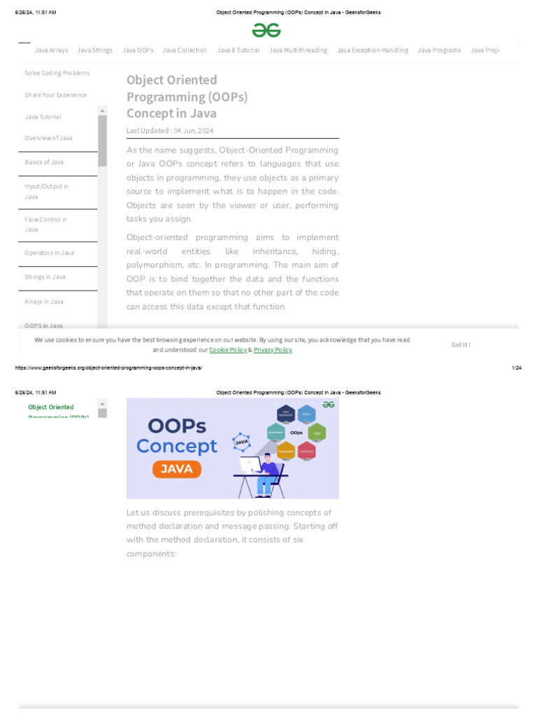 OOPs Concept in Java | Download Free PDF | Inheritance (Object Oriented ...