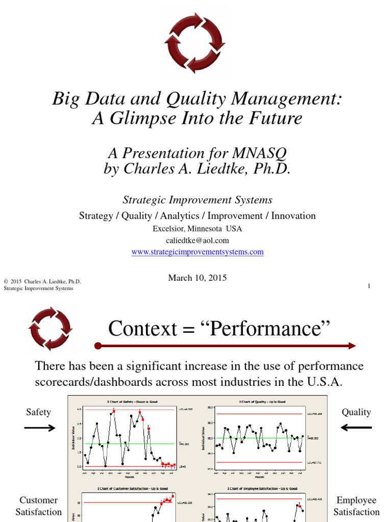 Big Data and Quality Management - Liedtke | PDF | Statistics | Analytics