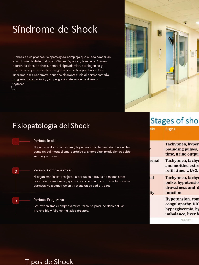 Tipos y Tratamiento del Shock Médico | PDF | Enfermedades y trastornos ...