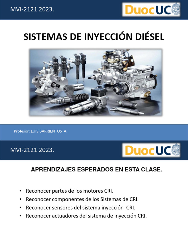 Sensores y Actuadores en Inyección Diésel | PDF | Inyección de ...
