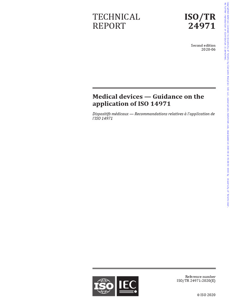 ISO 14971 Application Guidance | PDF | Risk Management | Risk