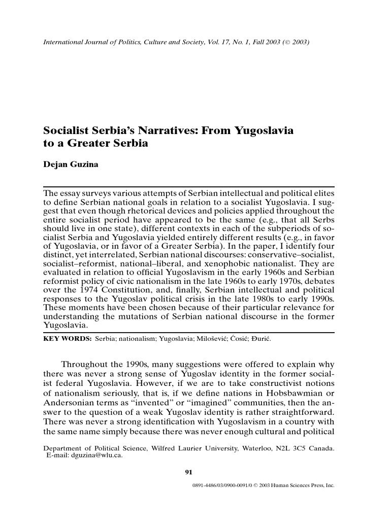 SUMMARIES OF THE YUGOSLAV PRESS visual data 4