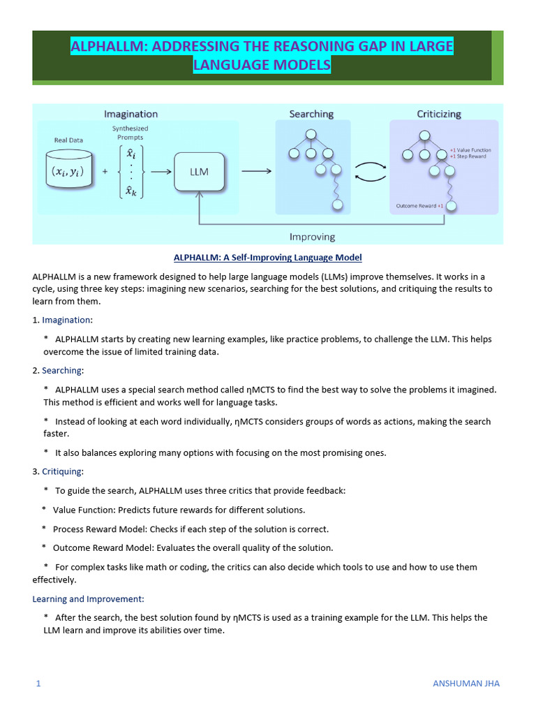 ALPHALLM: Enhancing LLM Reasoning | PDF | Applied Mathematics ...