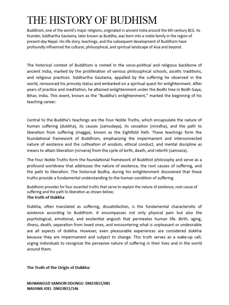 History and background of budhism as a world view pdf noble