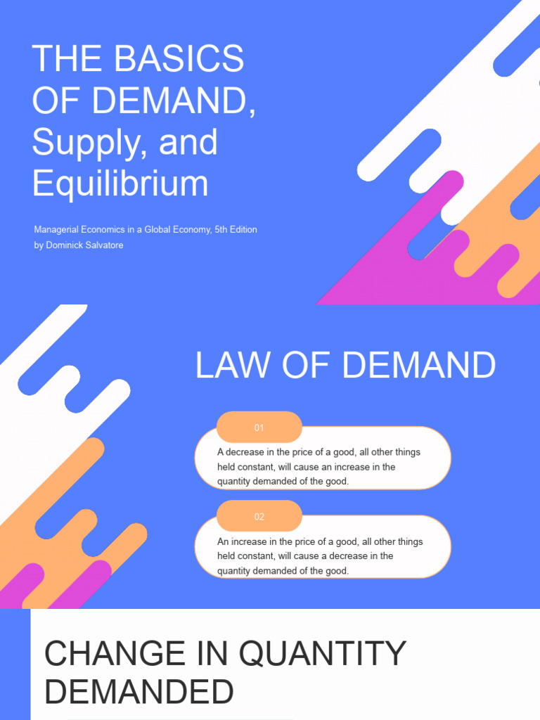 Demand, Supply, and Equilibrium Basics | PDF | Supply And Demand ...