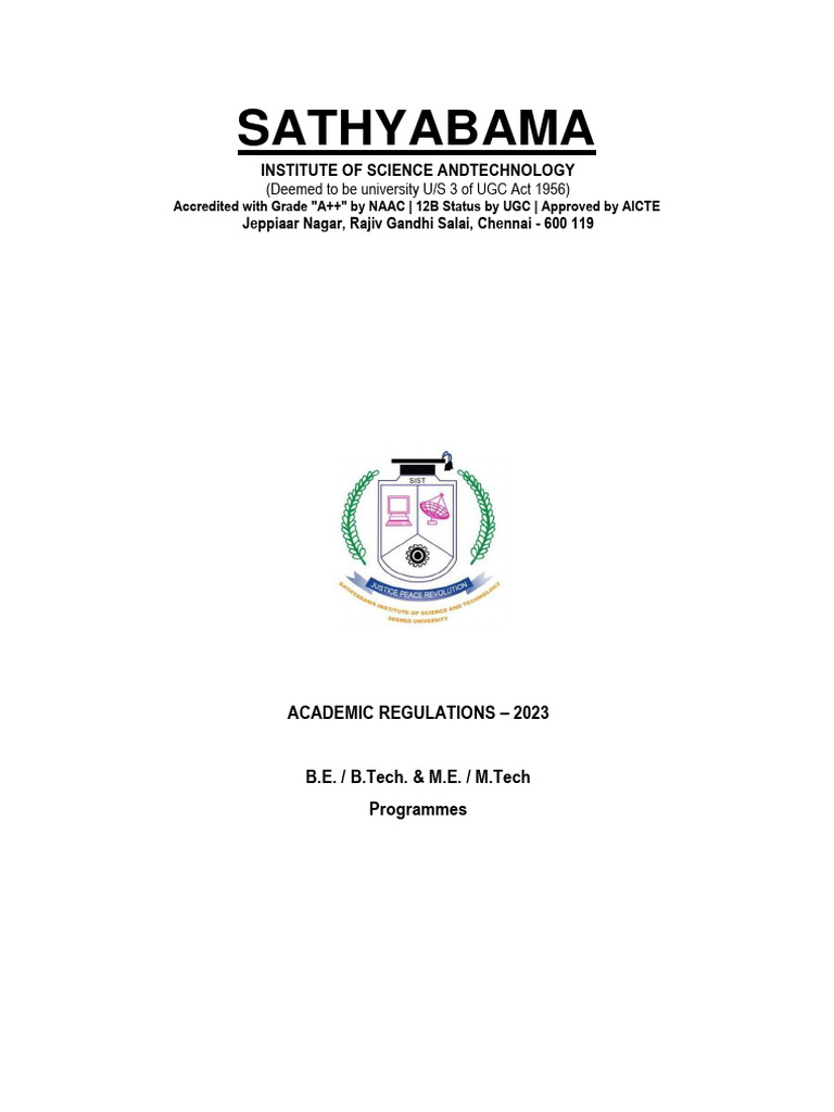 Becse R2023regulation | PDF | Course Credit | Curriculum