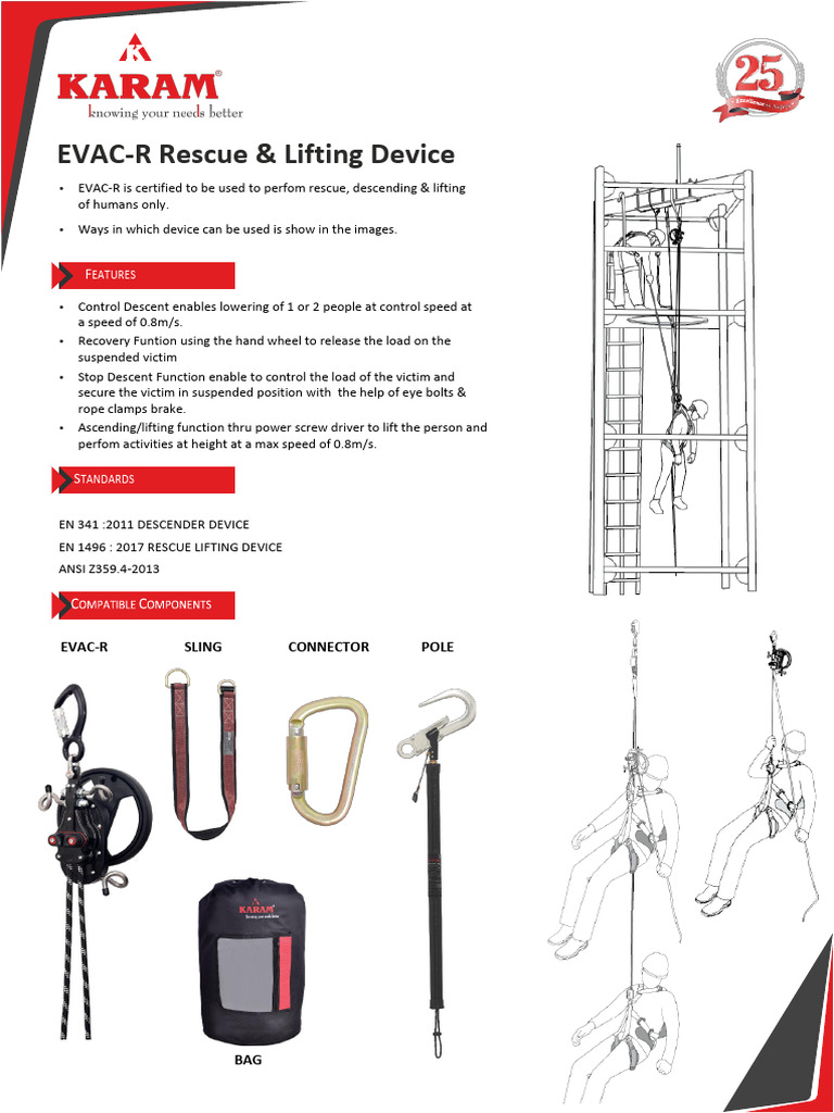 EVAC-R Rescue & Lifting Device Guide | PDF