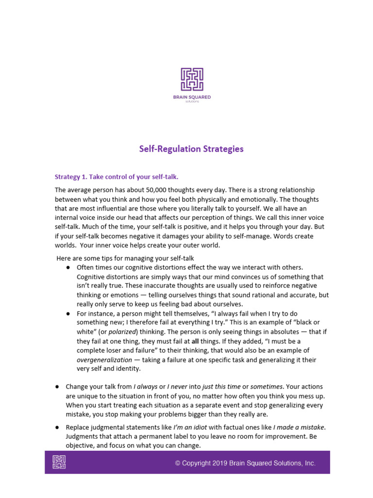 7 Ways to Encourage Self-Regulation