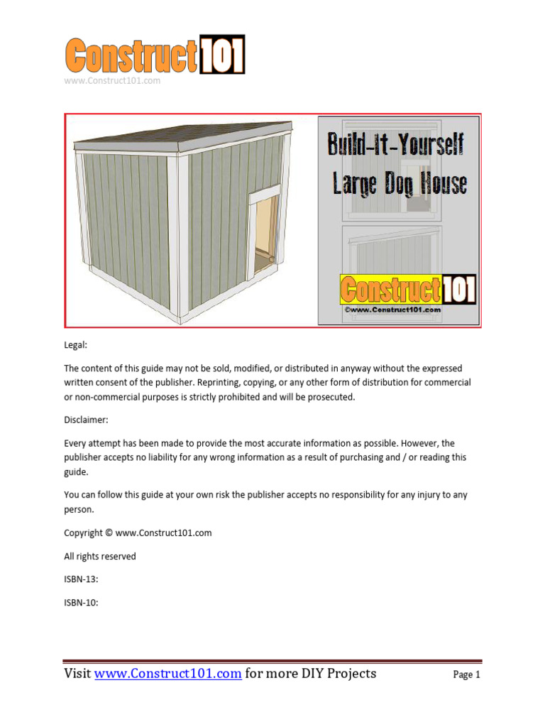 DOG HOUSE PLANS PDF FREE DOWNLOAD intelligence overview