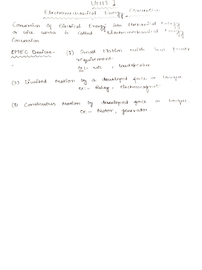 L 1 Electromechanical Energy Conversion Introduction Pdf Pdf