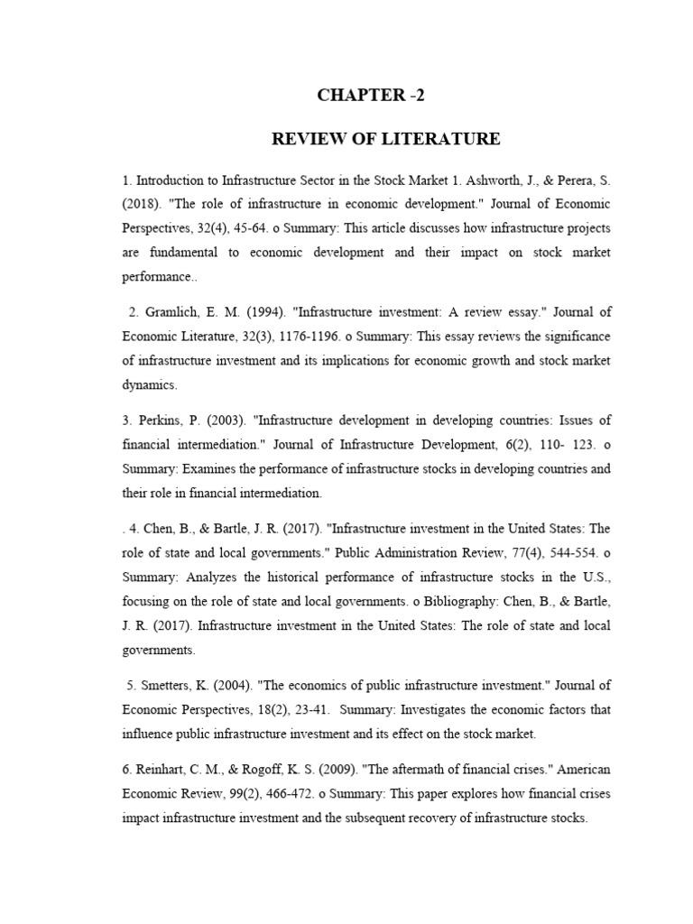 Chapter - 2 Review Joshi | PDF | Investing | Infrastructure
