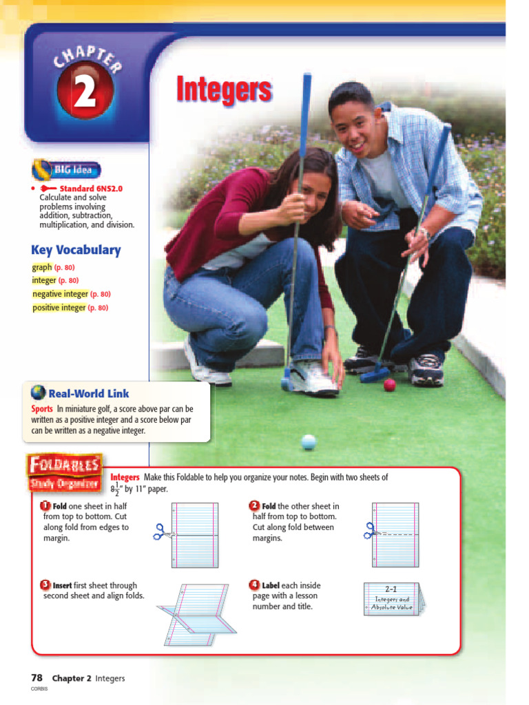 Chapter 2 California Mathematics - Grade 6-2 | PDF | Cartesian ...