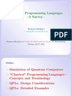 Roland Rudiger - Quantum Programming Languages:A Survey