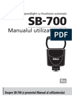 Manual de Utilizare Nikon SB-700