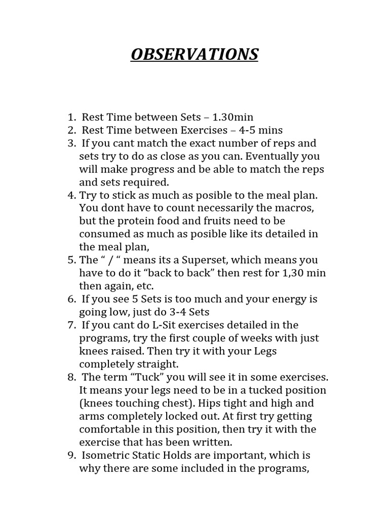 OBSERVATIONS | PDF | Self-Improvement | Lifestyle