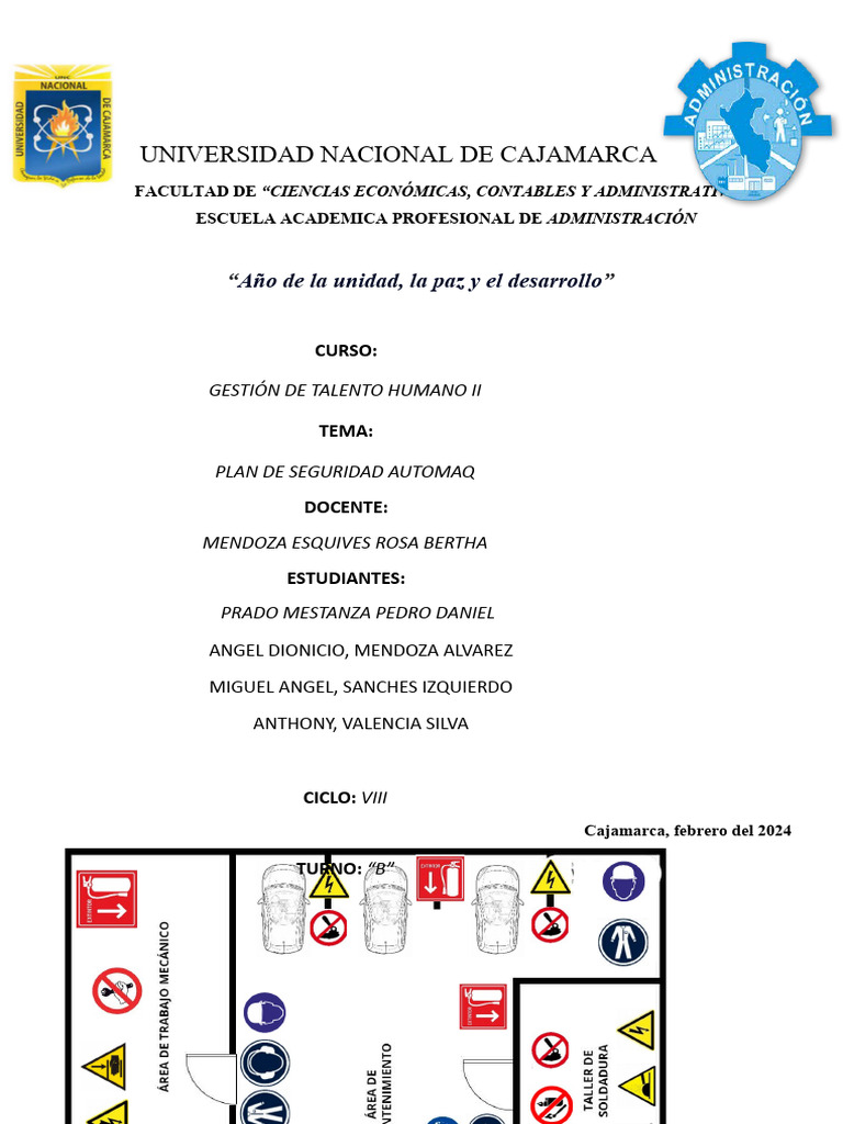 Plan de Seguridad en Automaq | PDF