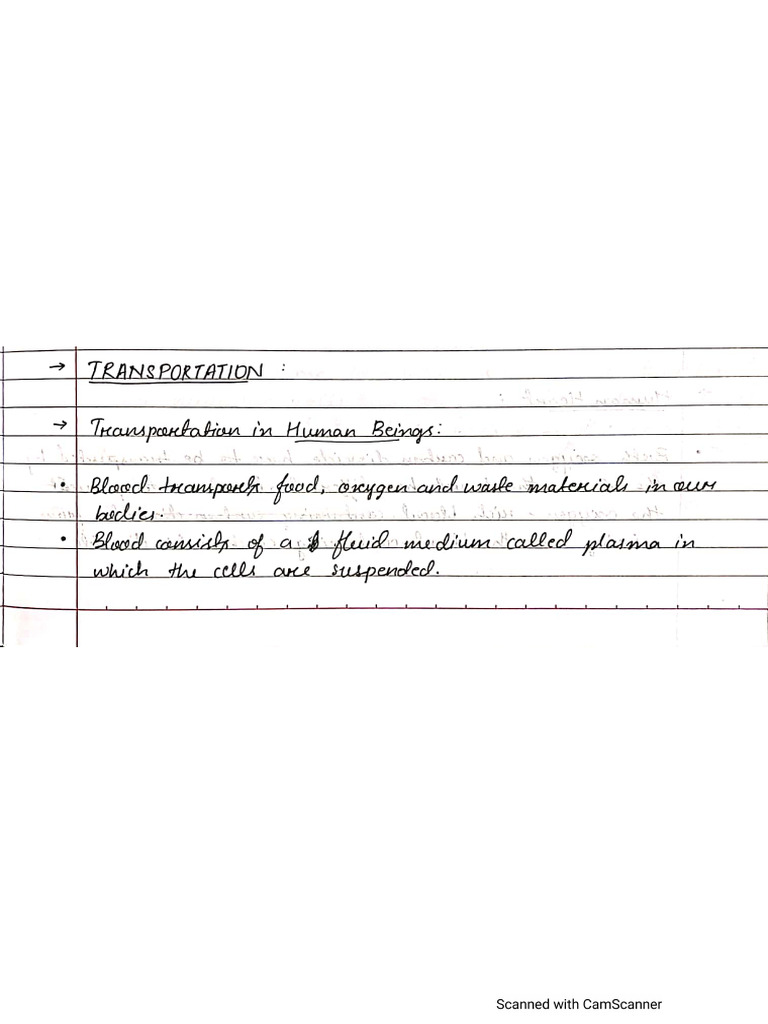 Bio 10th - Life Process (Transportation) | PDF