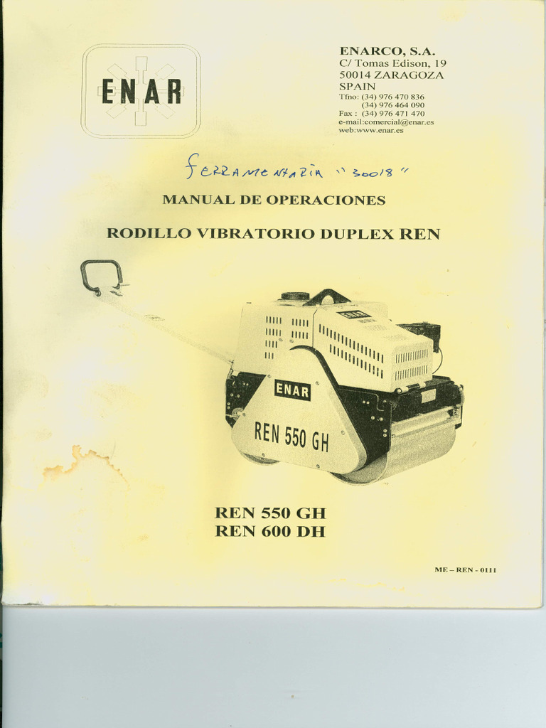 Enar Ren 550gh&600dh | PDF