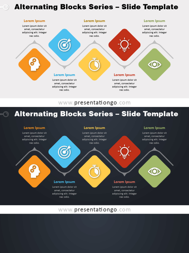 Free Alternating Blocks Slide Template | PDF