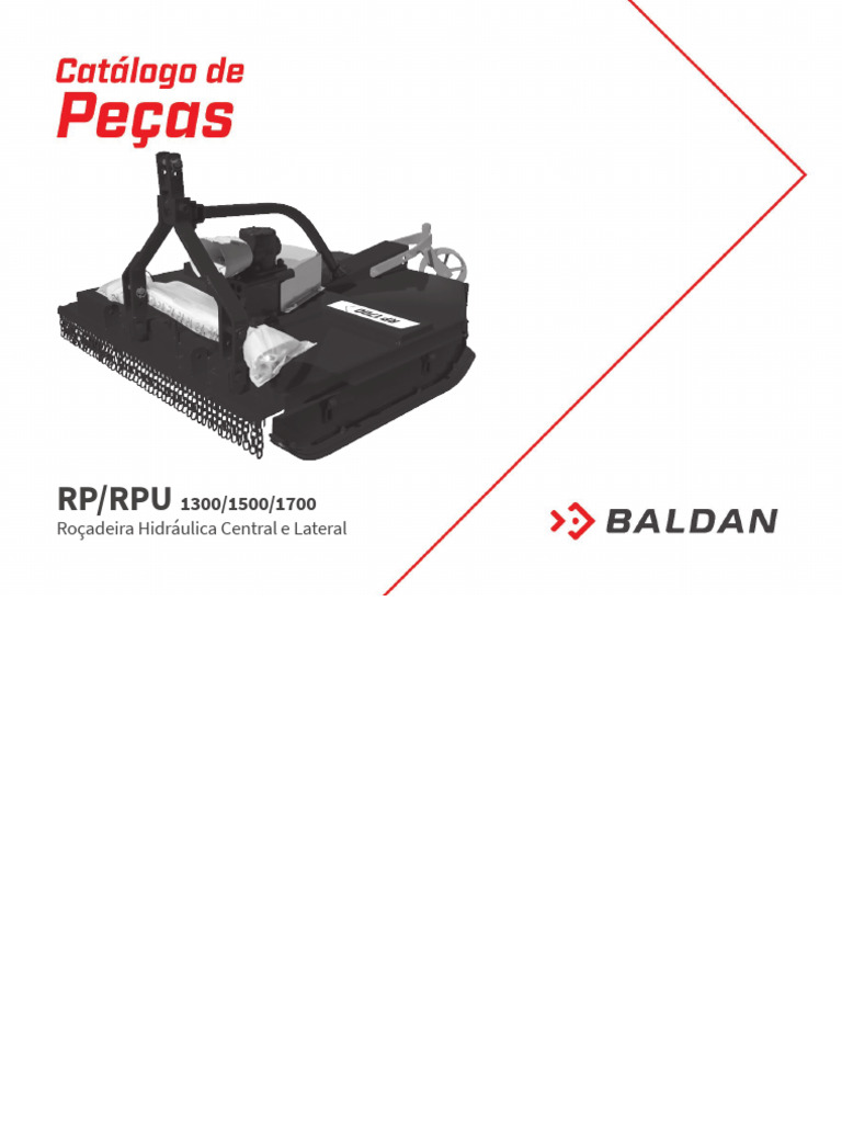 Catálogo de Peças Roçadeiras Baldan | PDF | Parafuso | Metalurgia