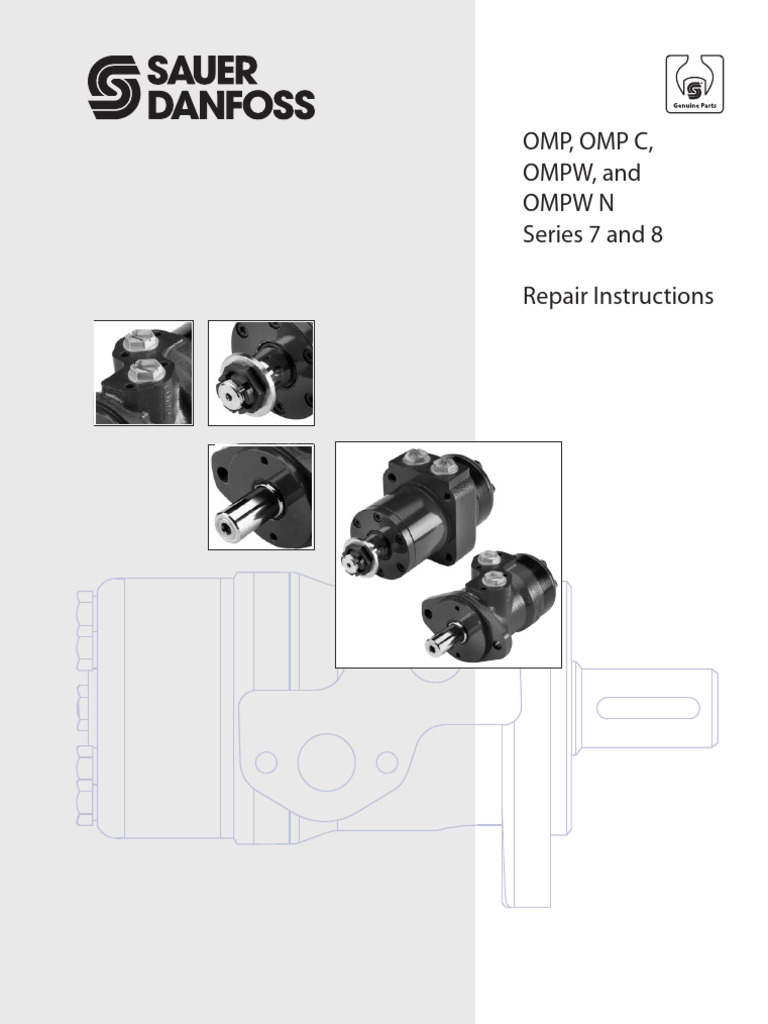 Orbital Motor OMP Repair Instruction | PDF | Bearing (Mechanical) | Tap ...