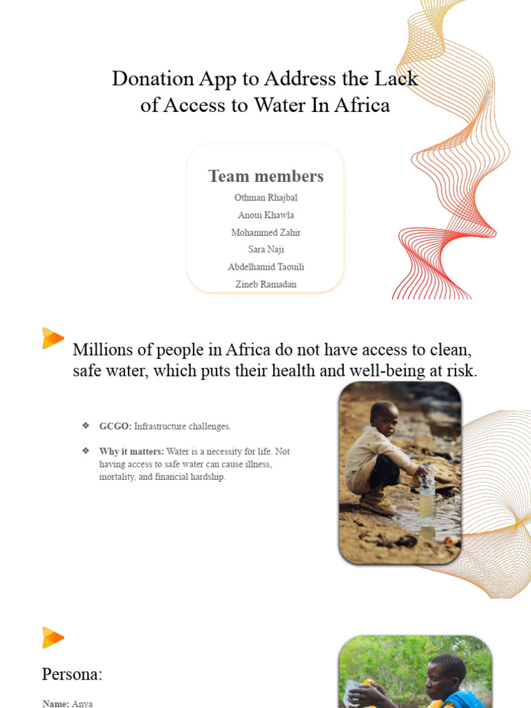 Donation App for Clean Water in Africa | PDF | Drinking Water | Public ...