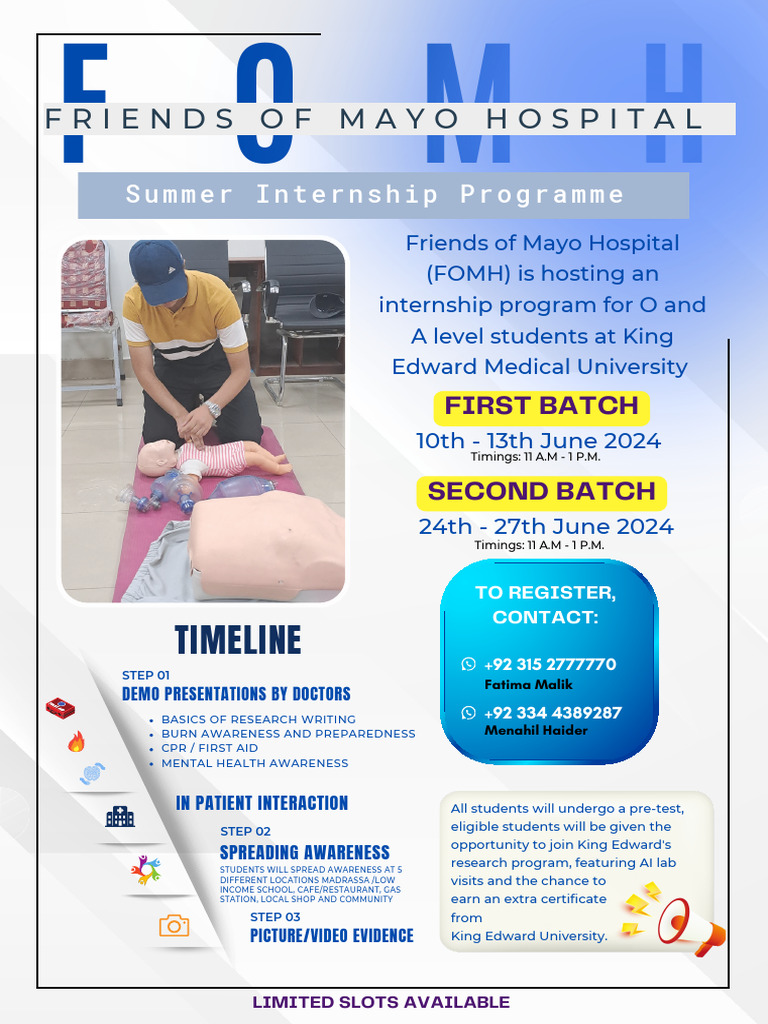 Mayo Hospital Summer Internship 2025 | PDF | Social Programs | Health Care