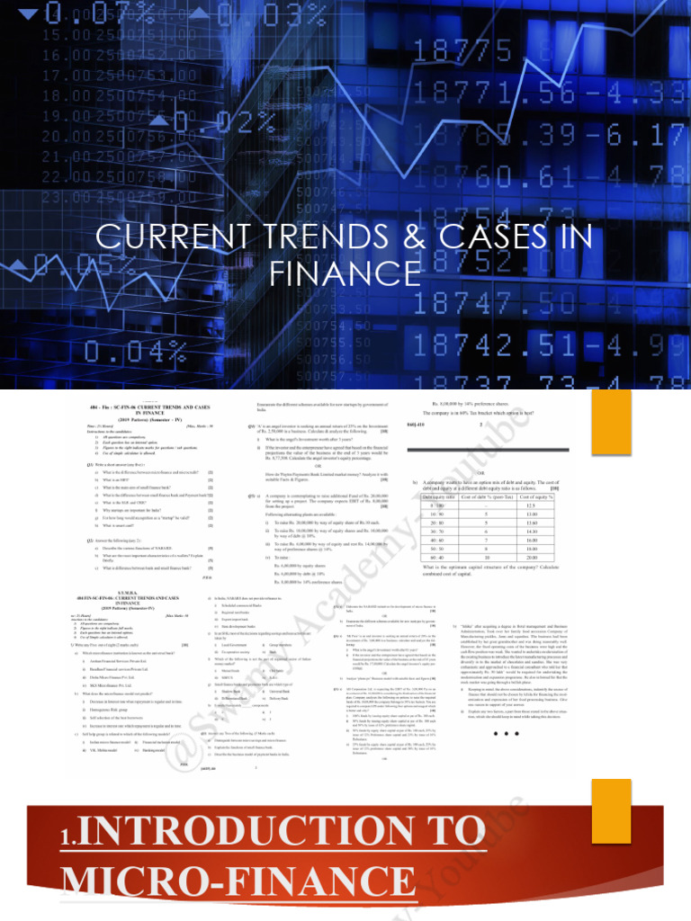 Microfinance Trends and Challenges | PDF | Microfinance | Banks
