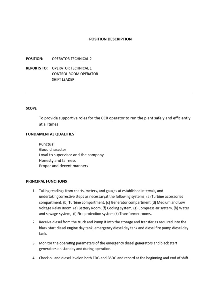 FIELD OPERATOR | Download Free PDF | Diesel Engine | Engines