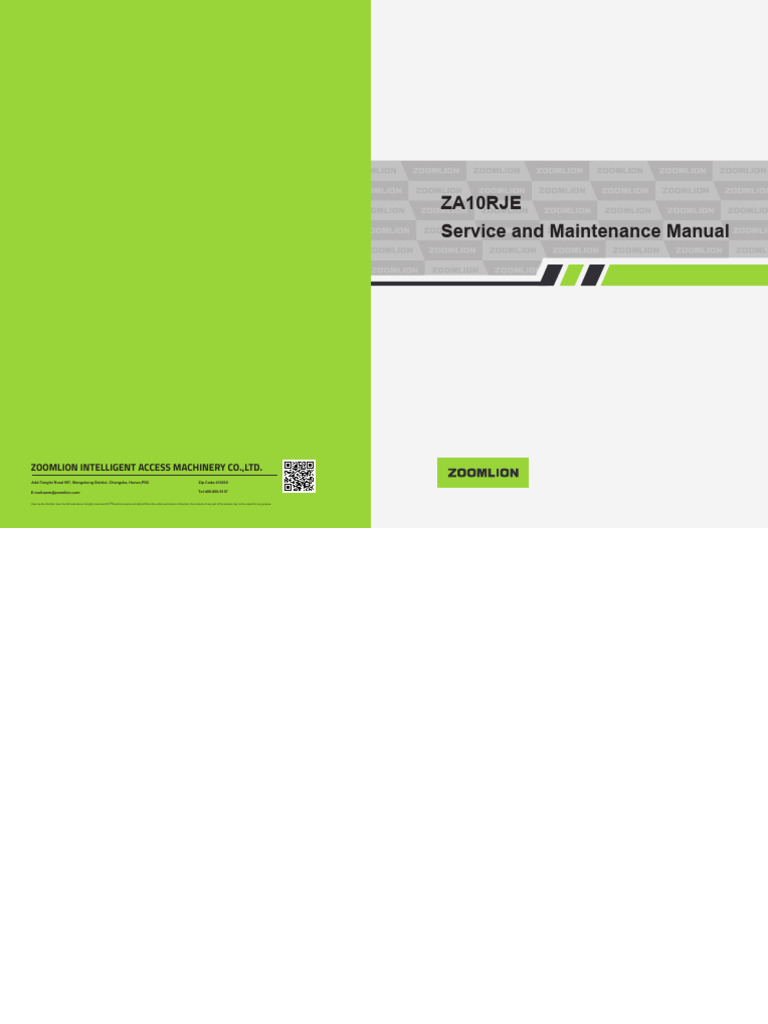 ZA10RJE Service & Maintenance Guide | PDF | Personal Protective ...
