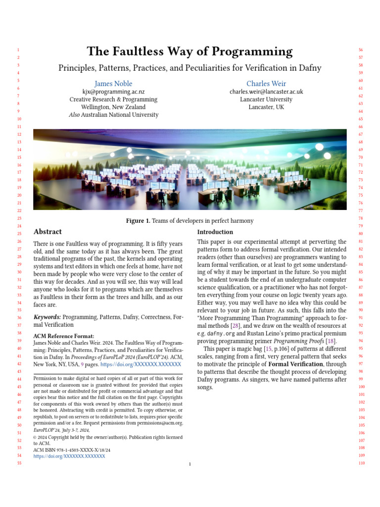 Europlop2024 Faultless 10 | PDF | Formal Verification | Formal Methods