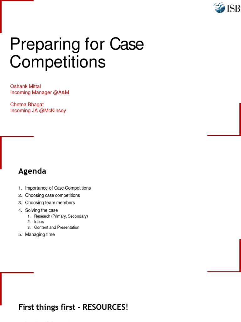 Essential Guide to Case Competitions | PDF | Cognition | Cognitive Science