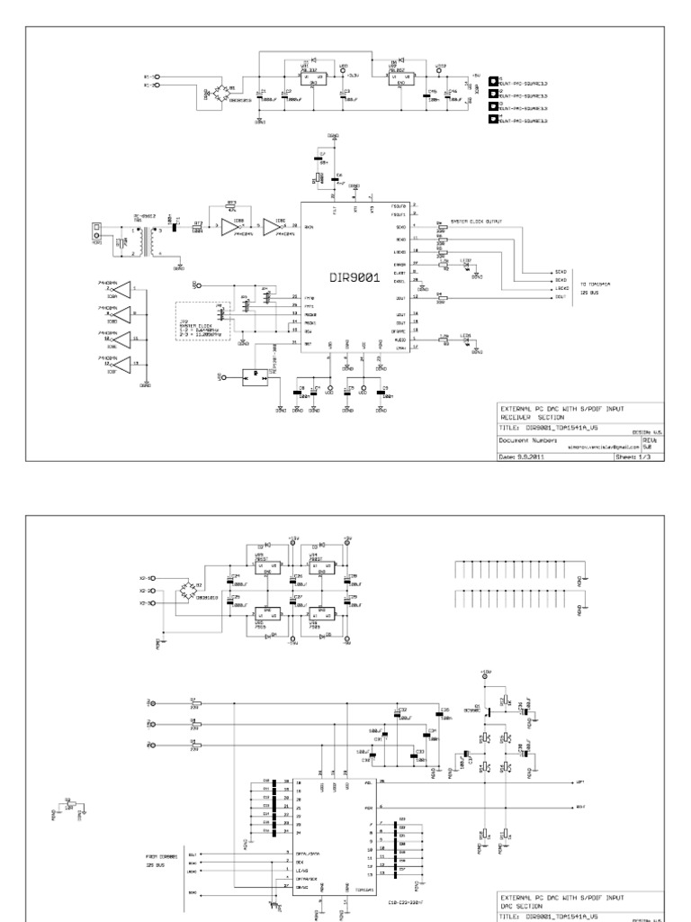 Dir9001 Tda1541a V5 | PDF