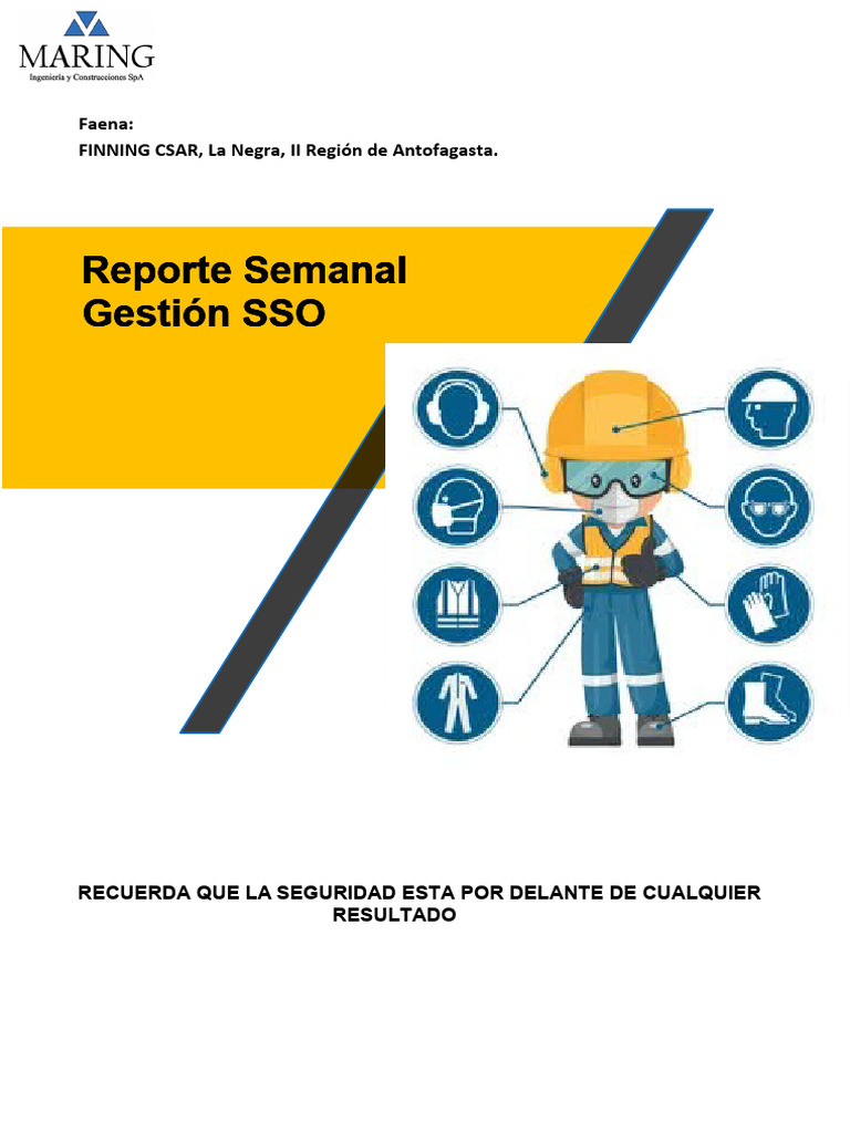 Reporte SSO APR MARING | PDF | Seguridad y salud ocupacional