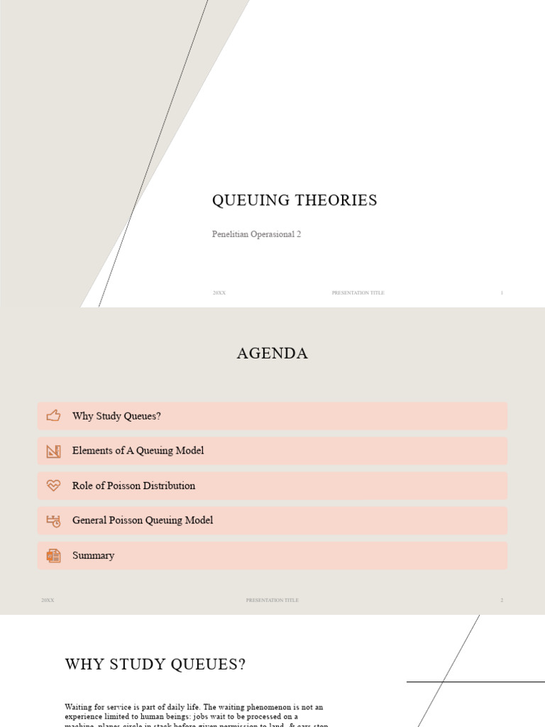 Queuing Theories (2) | PDF | Poisson Distribution | Teaching Mathematics