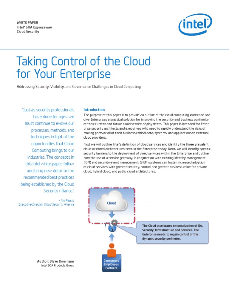 Taking Control of The Cloud | PDF | Platform As A Service | Cloud Computing