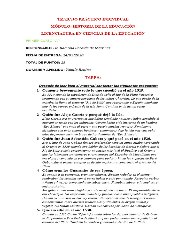Historia de la Educación en Paraguay | PDF | Paraguay