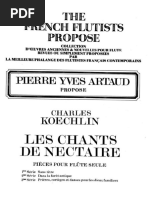Koechlin CH Les Chants de Nectaires 1 | PDF