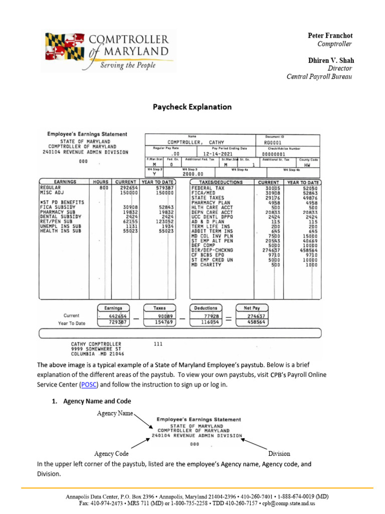 2021 Paycheck Explanation Pdf
