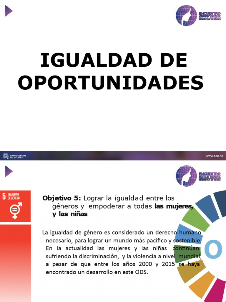 Igualdad de Oportunidades - Hombres y Mujeres | PDF | Igualdad de ...