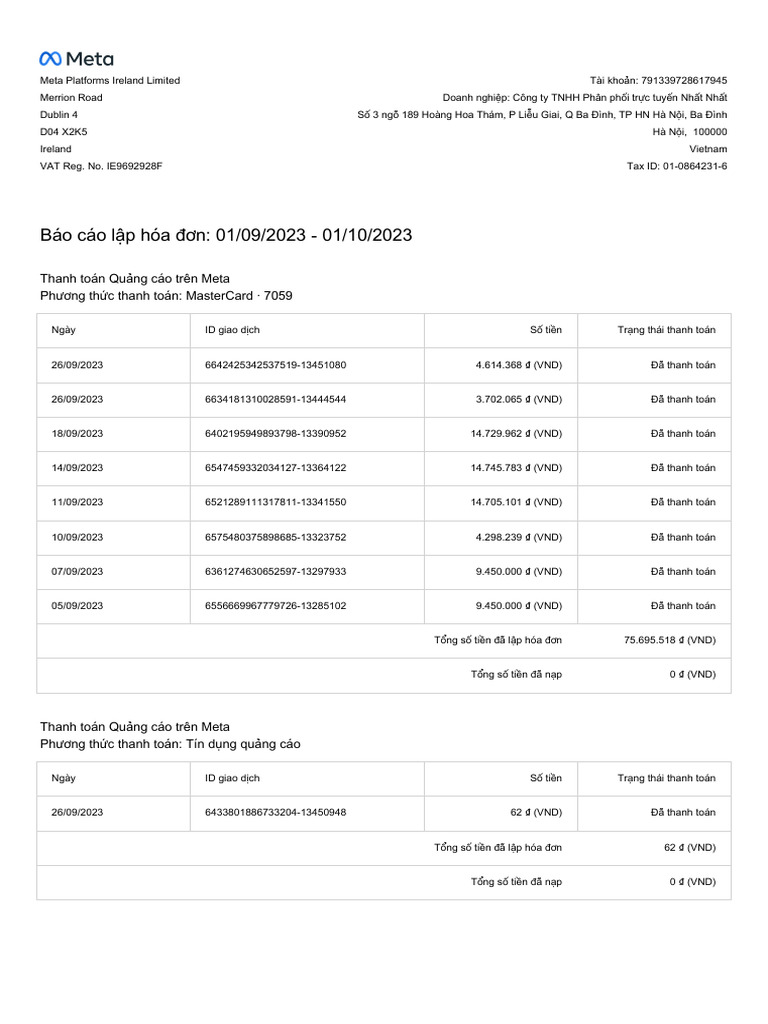 2023 09 01 2023 10 01 - Invoice - Summary | PDF
