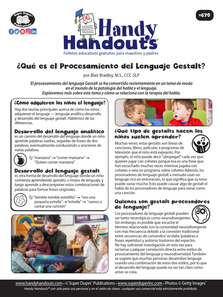 Gestalt Language Processing Speech Therapy Activities