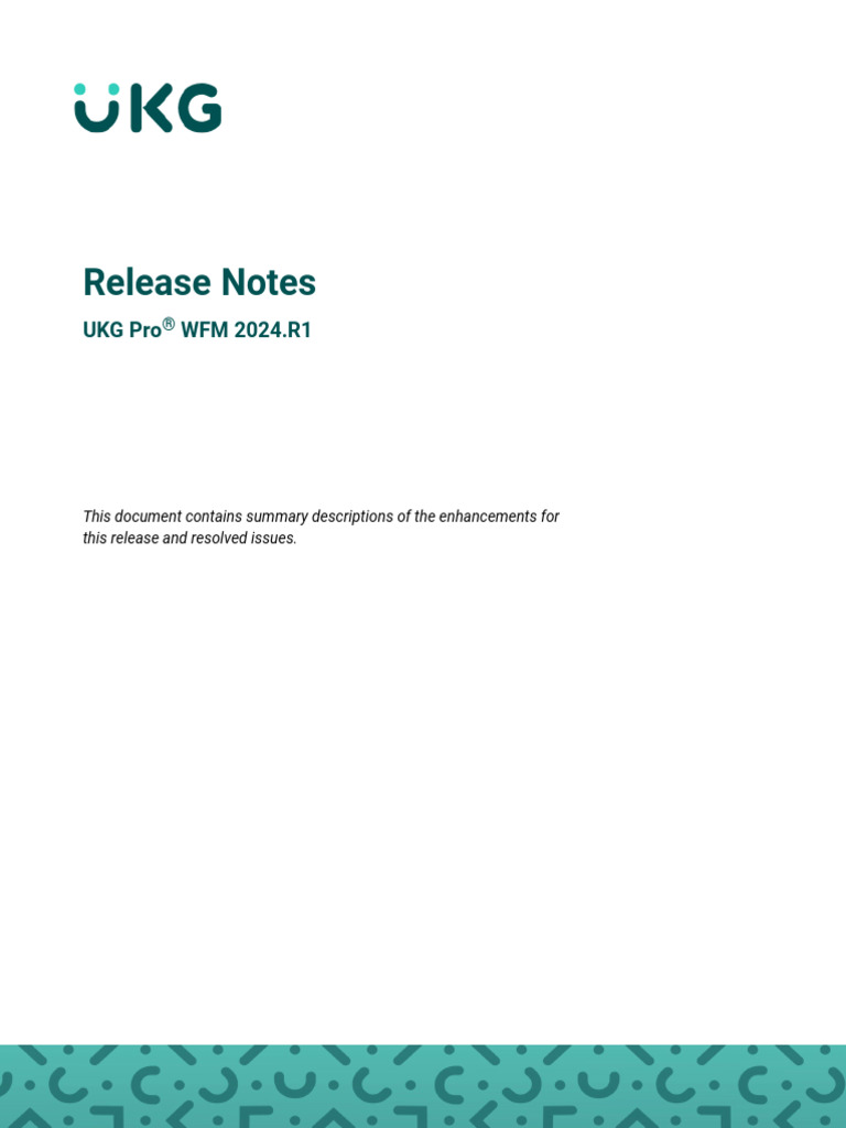 ProWFM 2024R1 ReleaseNotes | PDF | Mobile App | Employment