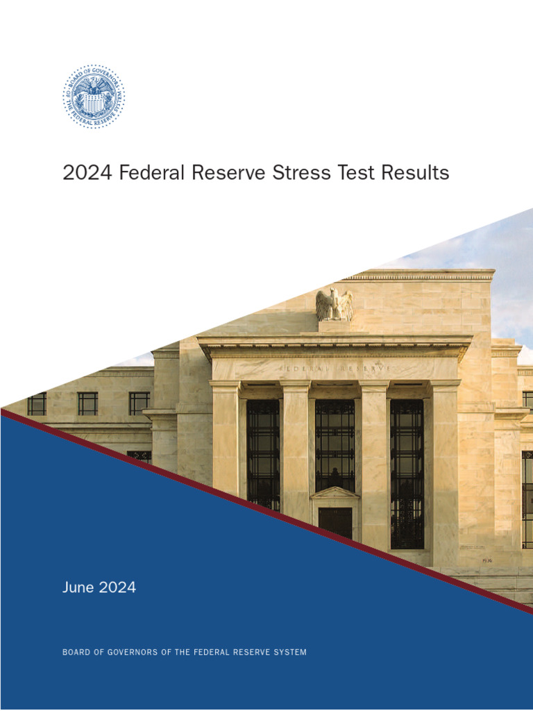 Fed S 2024 Bank Stress Test Results Pdf Stress Test Financial Banks