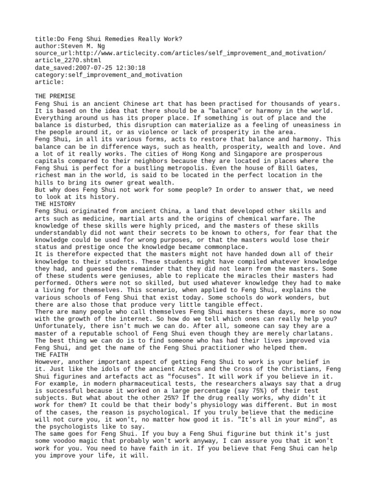 Does Vastu Remedies Really Work